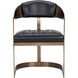 Beaumont Antique Brass / Cantina Black Dining Armchair
